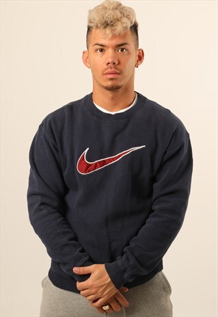 VINTAGE NIKE EMBROIDERED LOGO SWEATSHIRT