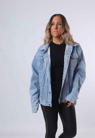 DENIM JACKET OVERSIZED FITTED UK 16 - 18 (EAAN)