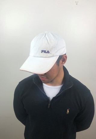 VINTAGE WHITE FILA CAP