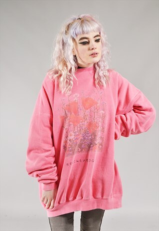 VINTAGE POPPY SWEATER PINK