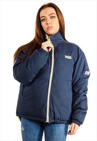 VINTAGE LONSDALE PUFFER REVERSIBLE JACKET J2540