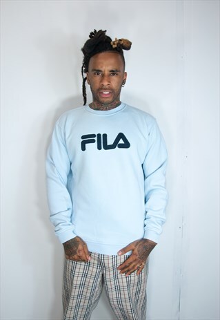 FILA BLUE EMBROIDED SWEATER