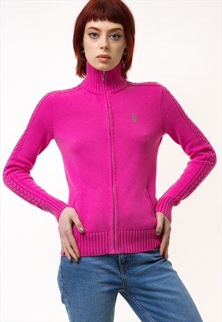RALPH LAUREN SWEATER Y2K PINK SWEATER KNITTED JUMPER 5262