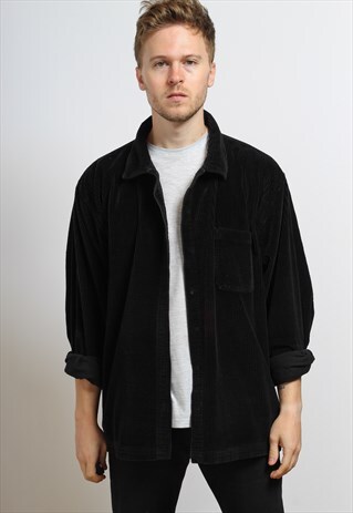 VINTAGE CORDUROY SHIRT BLACK