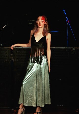 METALLIC EXTRA FLARED CULOTTES