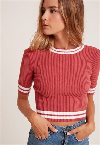 SUBDUED RIBBED SPORTY JUMPER