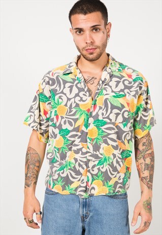 VINTAGE 80S HAWAIIAN SHIRT / S1784