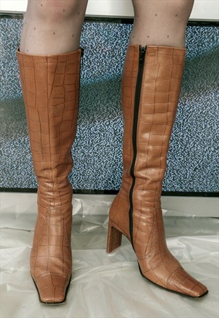 VNTAGE LEATHER HIGH BOOTS