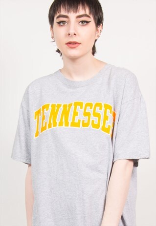 VINTAGE 90'S GREY TENNESSEE T-SHIRT UNIVERSITY