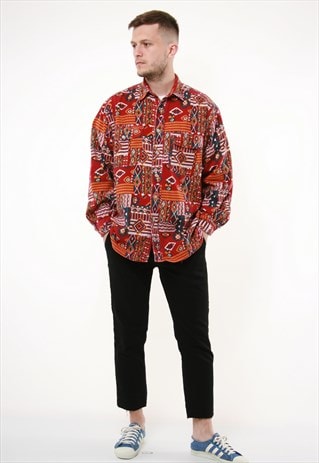 VINTAGE OLDSCHOOL GARRY AMERICAN CASUAL COTTON SHIRT 14238