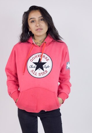VINTAGE CONVERSE PINK HOODIE