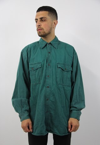 VINTAGE SOFT GREEN SHIRT