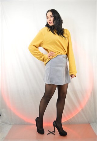 VINTAGE GREY MINI SKIRTS