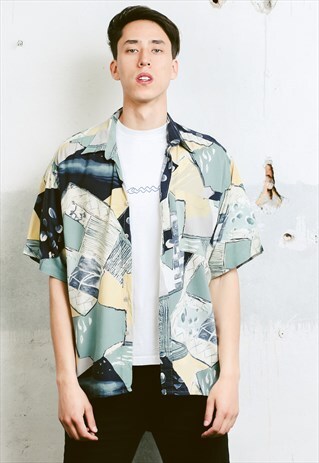 VINTAGE 90S PATTERNED SHIRT