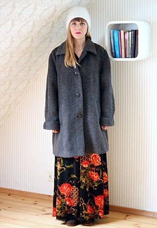 VINTAGE SOFT WOOL FRENCH COAT