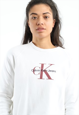 CALVIN KLEIN EMBROIDERED LOGO SWEATSHIRT