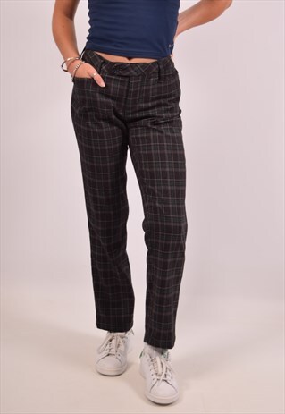 VINTAGE ELLESSE TROUSERS CHECK MULTI