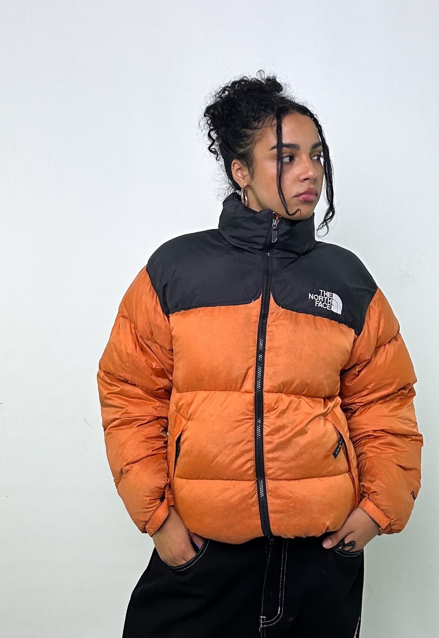 Nuptse on sale jacket orange