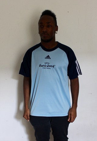 RETRO ADIDAS EURO 2004 FOOTBALL SHIRT SMALL