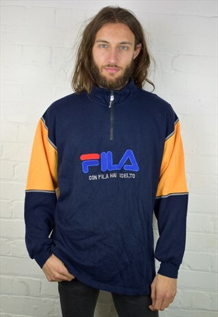 VINTAGE 90'S FILA 1/4 ZIP SWEATSHIRT