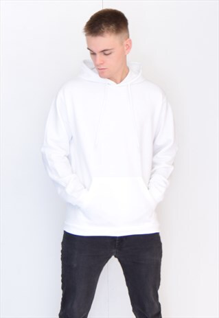 WHITE ESSENTIAL HOODIE