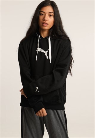 VINTAGE PUMA PRINT LOGO HOODIE