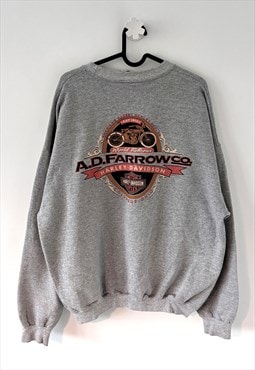 Vintage Harley Davidson grey Ohio biker sweatshirt XL 