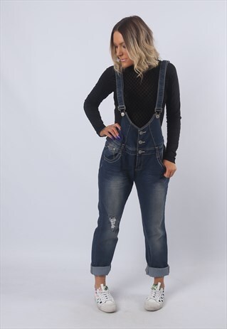 DUNGAREES SLIM STRAIGHT VINTAGE DENIM DARK 90'S (EX5K)