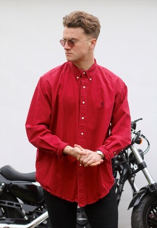 RALPH LAUREN BLAKE LUST RED VINTAGE USA SHIRT