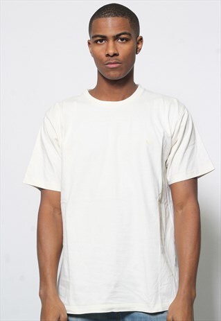 VINTAGE NIKE LOGO T-SHIRT CREAM