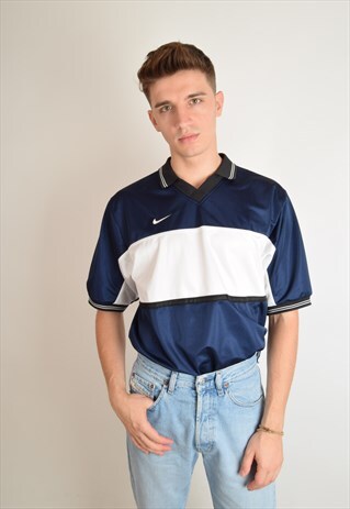 VINTAGE NIKE TEAM JERSEY / FOOTBALL SHIRT SIZE M (2559)