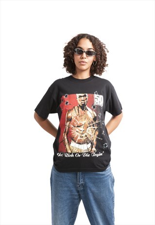 TEE SHIRT 50 CENT GET RICH OR DIE TRYIN'