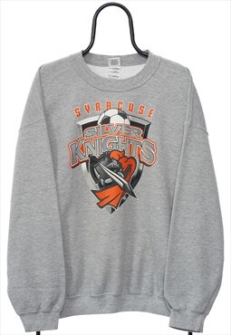 Vintage Syracuse Knights Graphic Grey Sweatshirt Mens