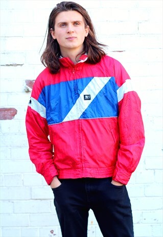 1990'S VINTAGE BRIGHT SHELL WINDBREAKER JACKET
