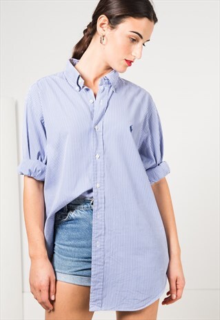 VINTAGE 80S POLO RALPH LAUREN SHIRT / S4122