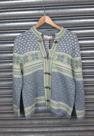 Vintage Susan Bristol Nordic Wool Cardigan | Oxfam Festival Shop | ASOS ...