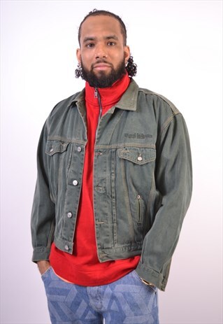 VINTAGE DIESEL DENIM JACKET KHAKI