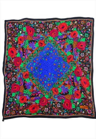 VINTAGE LOUIS FERAUD FLORAL SCARF