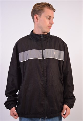 VINTAGE STARTER TRACKSUIT TOP JACKET BLACK