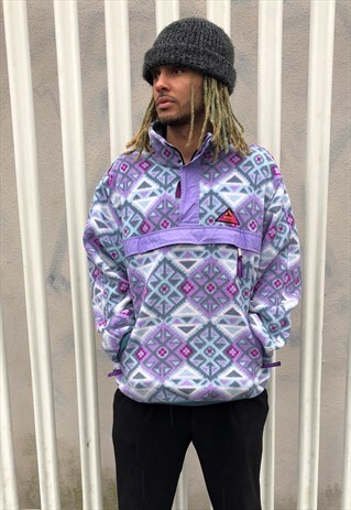 VINTAGE AZTEC FRESH PRINCE FESTIVAL FLEECE SWEATSHIRT