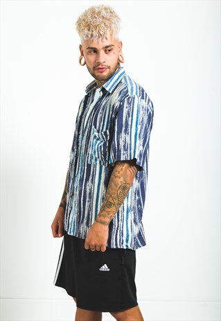 VINTAGE 80S HAWAIIAN SHORT SLEEVE SHIRT/ S6586