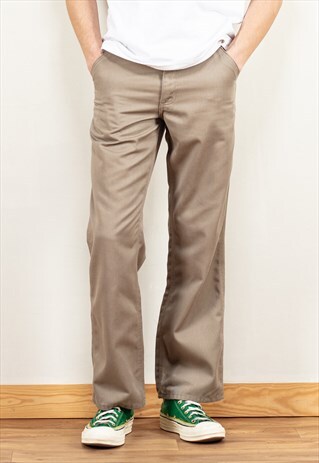 Vintage 90's Carhartt Simple Pants in Beige