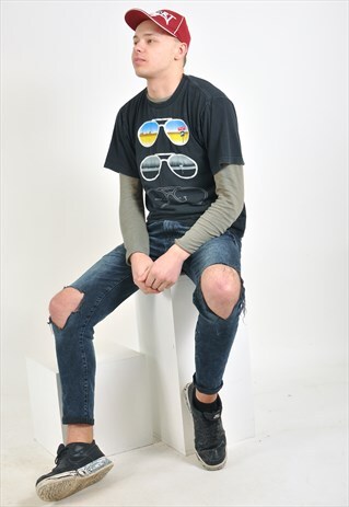 VINTAGE ROUND NECK NIKE T-SHIRT IN GRAPHIC PRINT