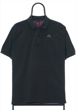 Vintage Kappa Black Logo Polo Shirt