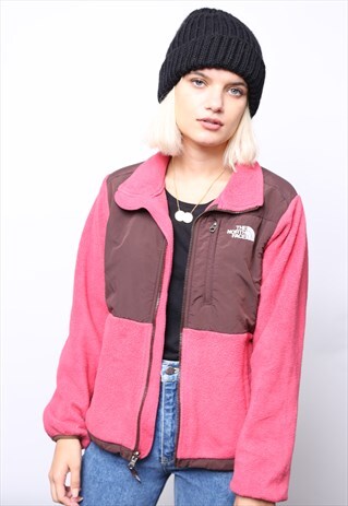 VINTAGE THE NORTH FACE PINK PURPLE FLEECE JACKET