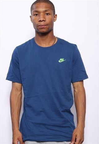 VINTAGE NIKE LOGO T-SHIRT BLUE