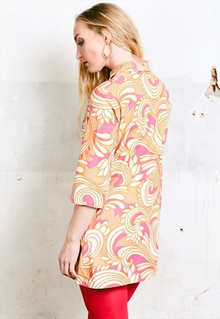 VINTAGE 60S MOD TUNIC DRESS