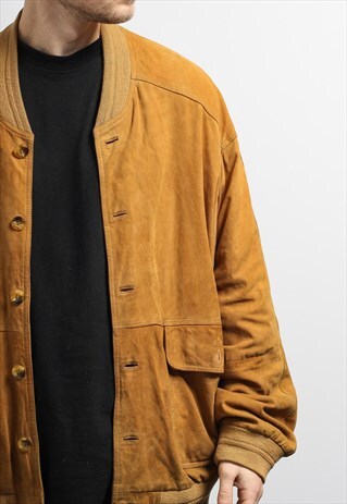 VINTAGE SUEDE BOMBER JACKET