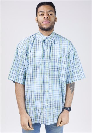 VINTAGE LACOSTE MULTICOLOURED STRIPED SHIRT