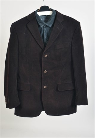 Vintage 90s corduroy blazer jacket in brown